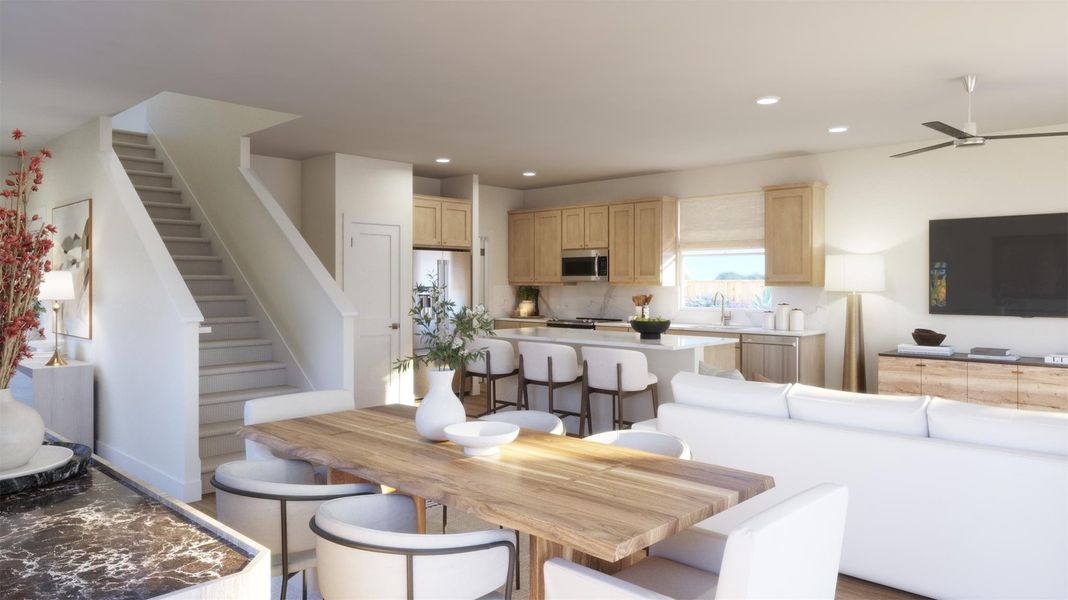 Furnished interior view inside a new home in , Kyle (Image 3).