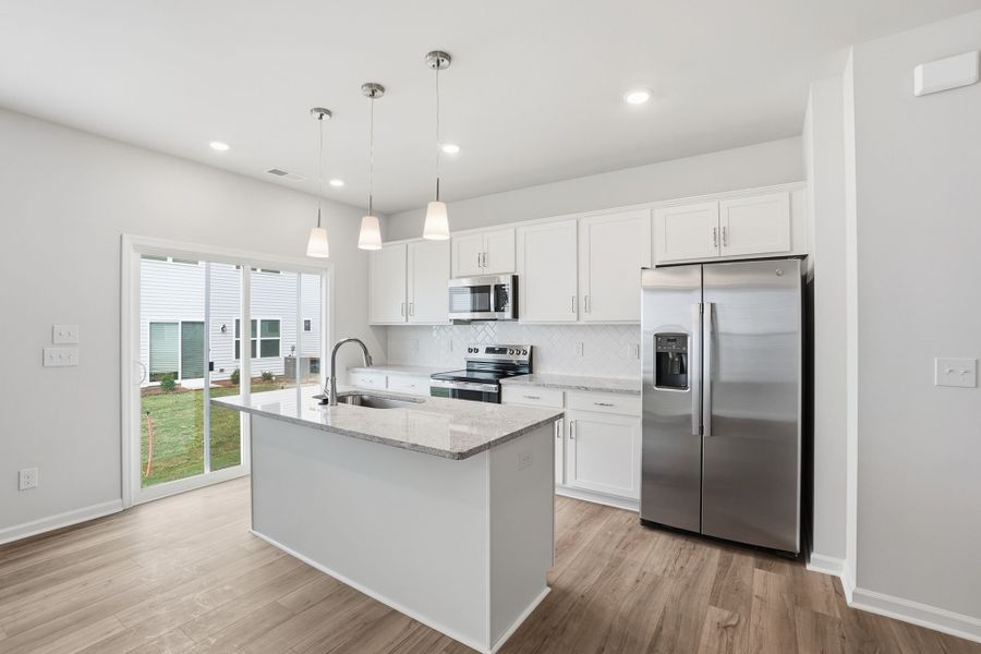 Furnished interior view inside a new home in Sloan Station, Charlotte (Image 13).