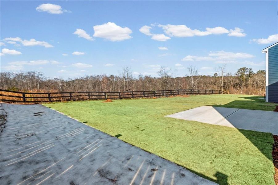 Exterior details and patio area of a home in Crossvine Estates, Braselton (Image 24).