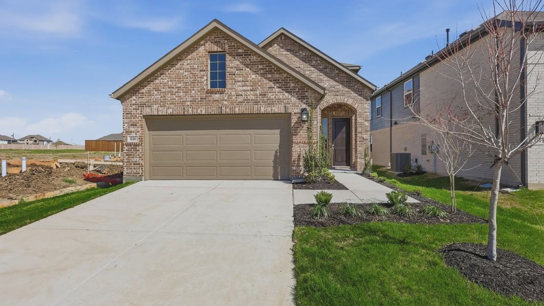 Front exterior of a new home in Westridge Journey, Princeton, TX, highlighting curb appeal (Image 2). Front exterior of a new home in Westridge Journey, Princeton, TX, highlighting curb appeal (Image 2).