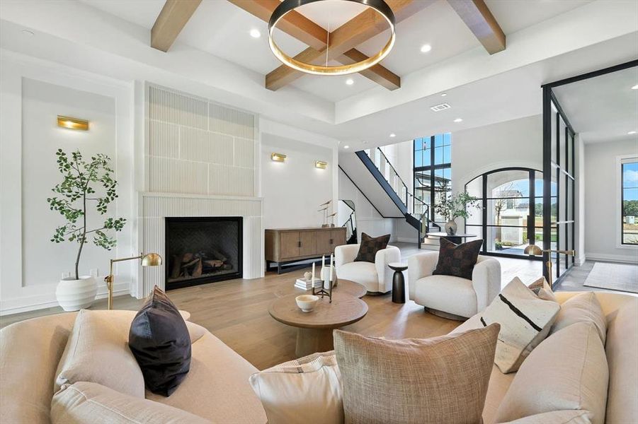 Furnished interior view inside a new home in , Bartonville (Image 18).