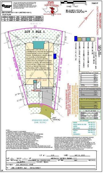 2D floor plan layout of this home in Westwood, League City, TX (Image 2).