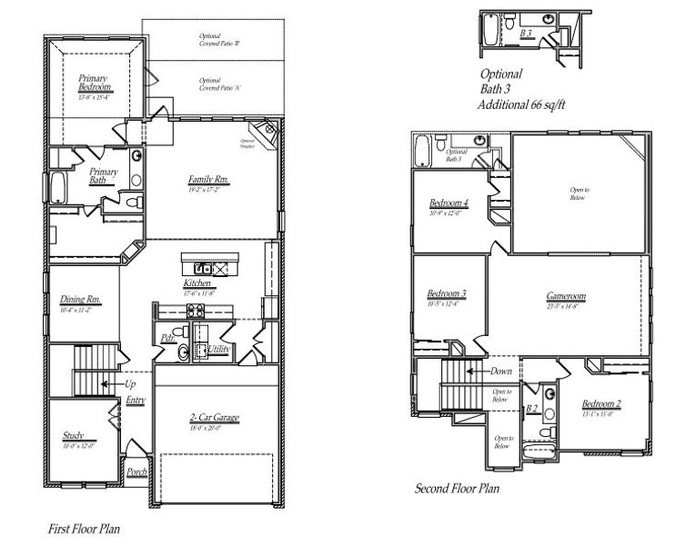 2D floor plan layout of this home in Edgewood Village, Houston, TX (Image 5). 2D floor plan layout of this home in Edgewood Village, Houston, TX (Image 5).
