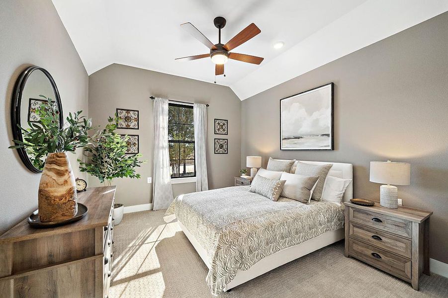 Representative furnished interior of a home built from the Bergamot by Caldwell Homes in The Highlands, Porter (Image 16). Representative furnished interior of a home built from the Bergamot by Caldwell Homes in The Highlands, Porter (Image 16).