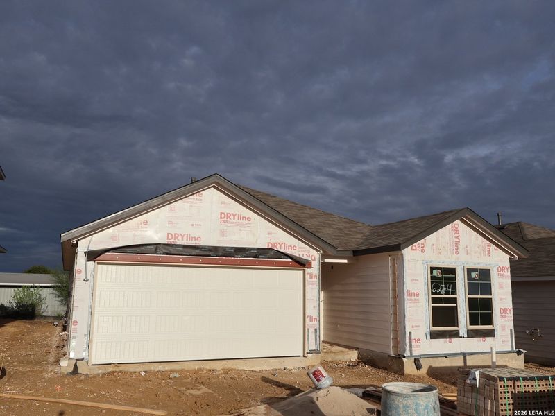 In-progress construction of a new home in Mesquite Ridge, San Antonio, TX (Image 19).