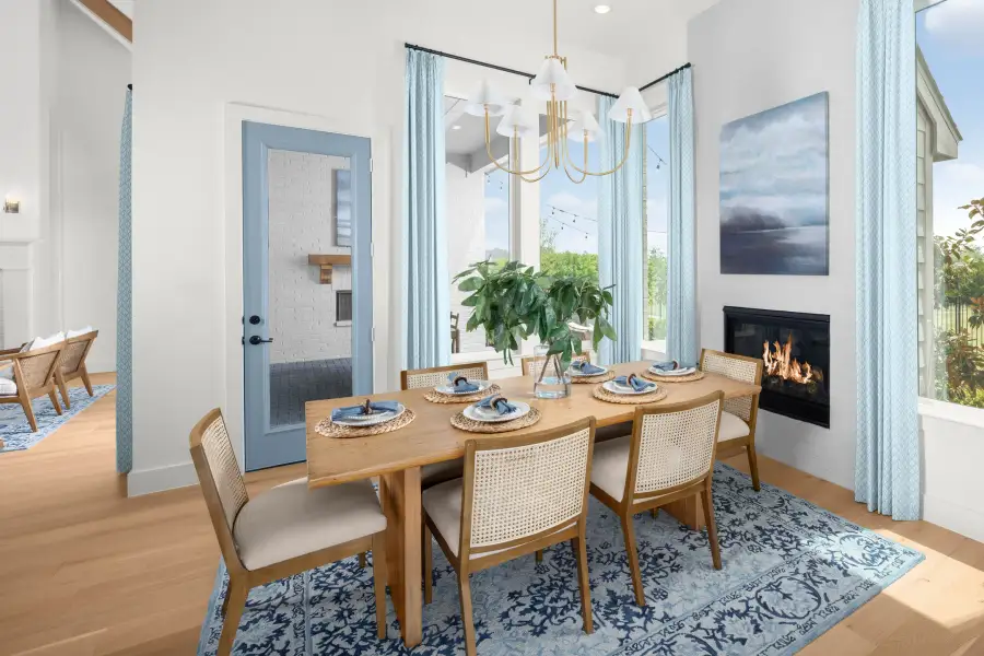 Representative furnished interior of a home built from the RoundRock - SH 6236 by Shaddock Homes in The Homestead - 72', Rockwall (Image 12).