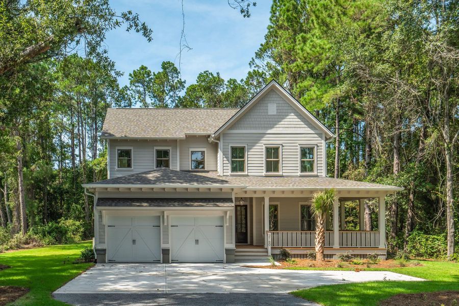 Front exterior of a new home in , Mount Pleasant, SC, highlighting curb appeal (Image 33).