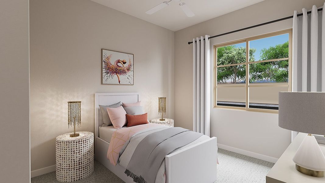 Representative furnished interior of a home built from the Parker Plan 5031 by Tri Pointe Homes in Camerano at Abel Ranch, Goodyear (Image 14).