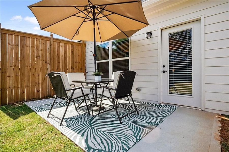 Exterior details and patio area of a home in Silver Leaf, Dawsonville (Image 2). Exterior details and patio area of a home in Silver Leaf, Dawsonville (Image 2).