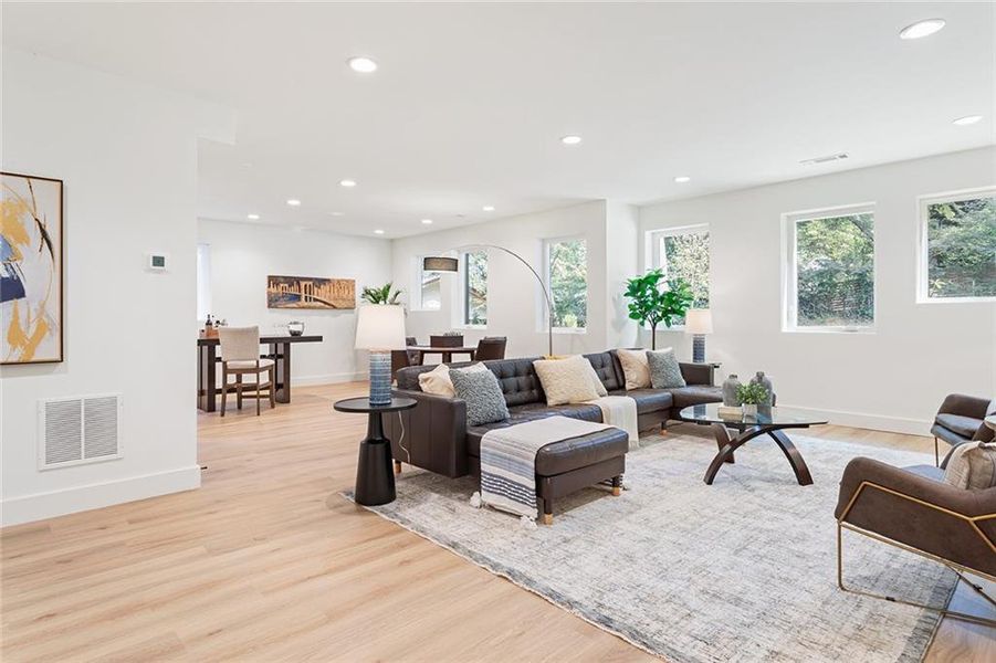 Furnished interior view inside a new home in , Atlanta (Image 56).