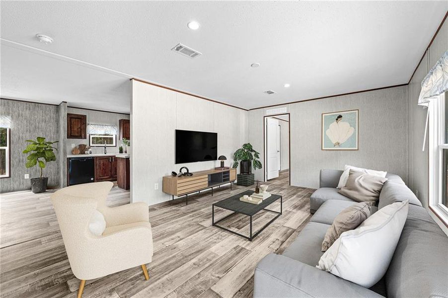 Furnished interior view inside a new home in , Elberton (Image 5).