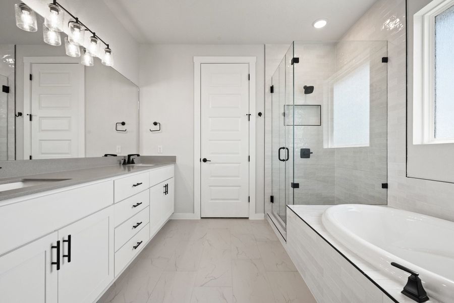 Furnished interior view inside a new home in Lariat, Liberty Hill (Image 15).