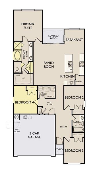 2D floor plan layout of this home in Berry Creek Highlands, Georgetown, TX (Image 4). 2D floor plan layout of this home in Berry Creek Highlands, Georgetown, TX (Image 4).