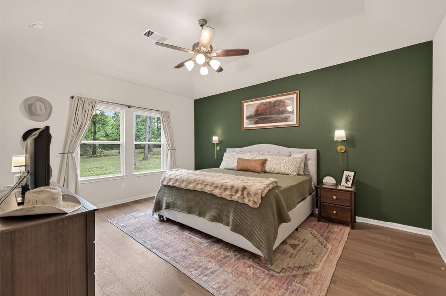 Furnished interior view inside a new home in , Willis (Image 34).