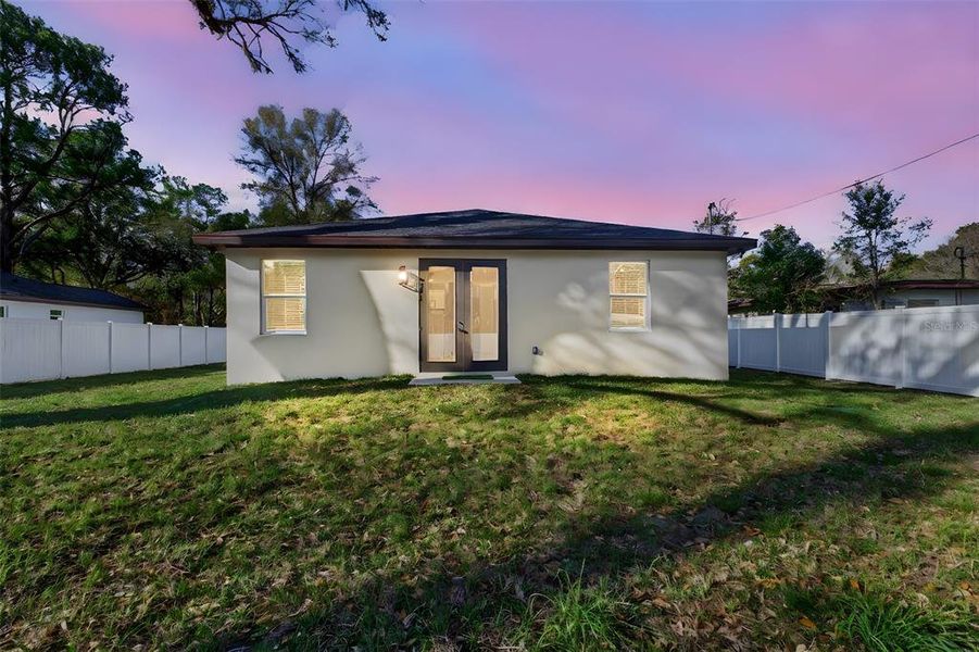 Exterior details and patio area of a home in , Brooksville (Image 29).