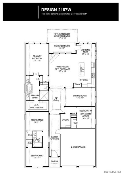2D floor plan layout of this home in Arcadia Ridge, San Antonio, TX (Image 3).