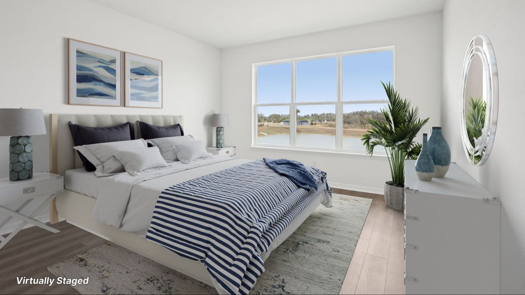 Furnished interior view inside a new home in Isla Mirada, San Antonio (Image 28).