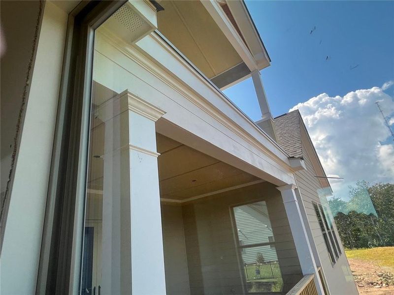 Exterior details and patio area of a home in Horizon at Laurel Canyon, Canton (Image 9).