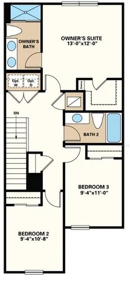 2D floor plan layout of this home in , Davenport, FL (Image 3). 2D floor plan layout of this home in , Davenport, FL (Image 3).