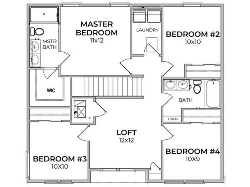 2D floor plan layout of this home in Granary, Johnstown, CO (Image 2). 2D floor plan layout of this home in Granary, Johnstown, CO (Image 2).