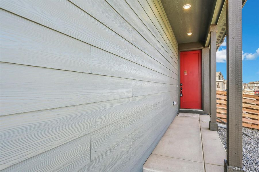 Exterior details and patio area of a home in Legato, Commerce City (Image 20).