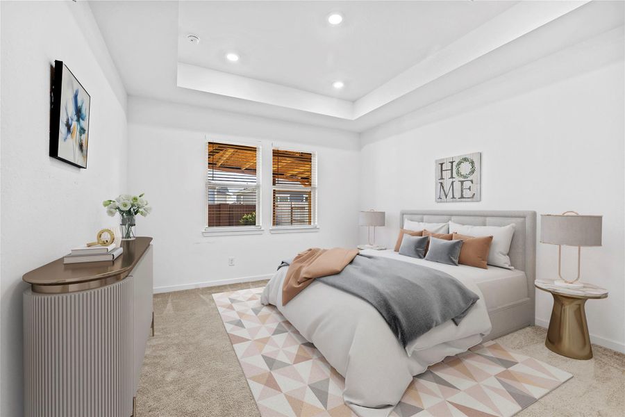 Furnished interior view inside a new home in Avalon at Cypress 40s, Cypress (Image 10).