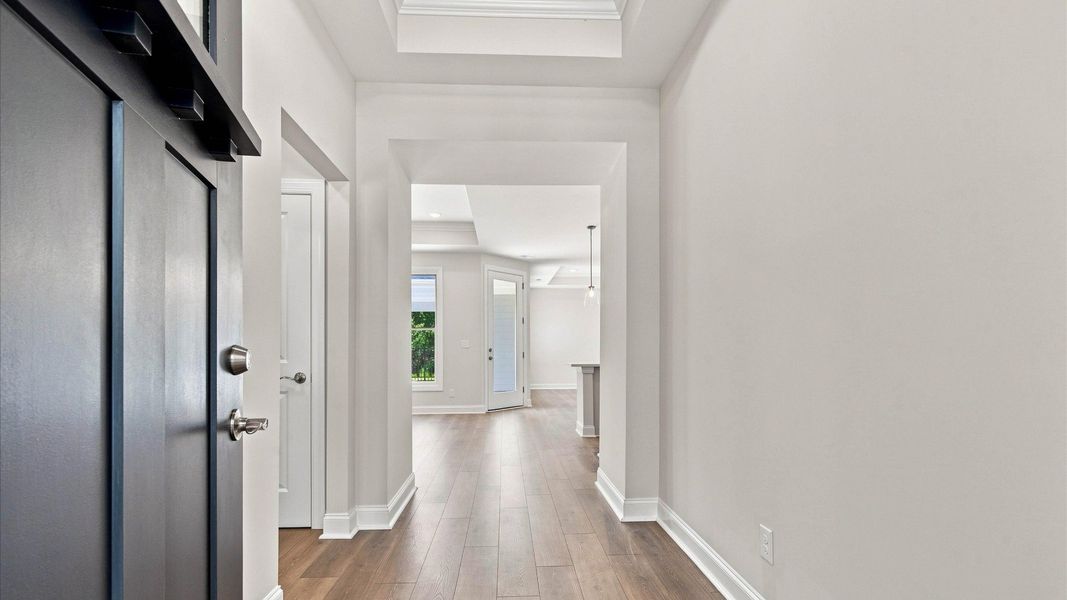 Spacious, unfurnished interior of a new home in The Courtyards at Hodges Farm, Charlotte (Image 11).