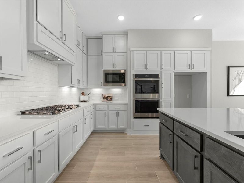 Furnished interior view inside a new home in Dunham Pointe 60′, Cypress (Image 10).