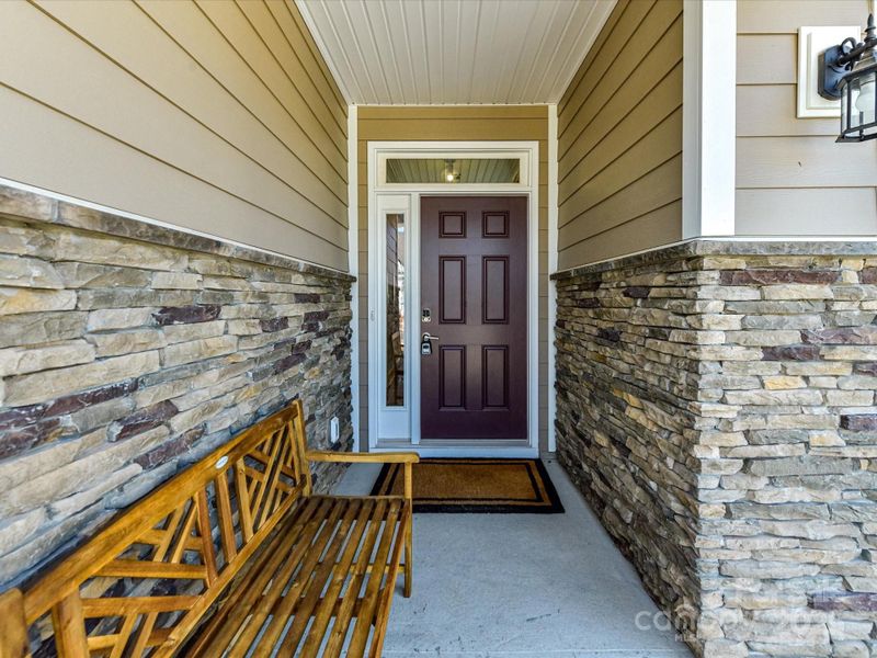 Exterior details and patio area of a home in , Mooresville (Image 29).