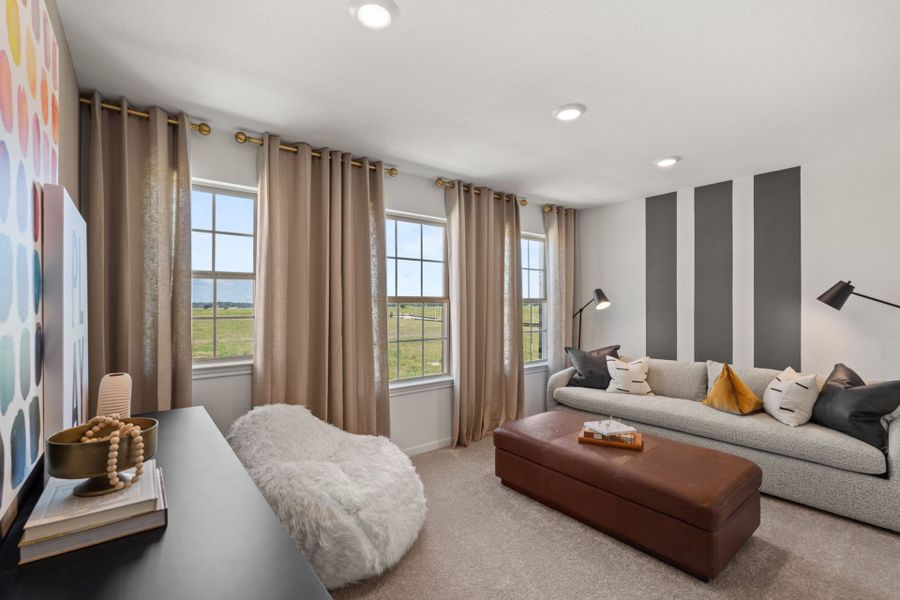 Furnished interior view inside a new home in Patterson Ranch, Georgetown (Image 15).