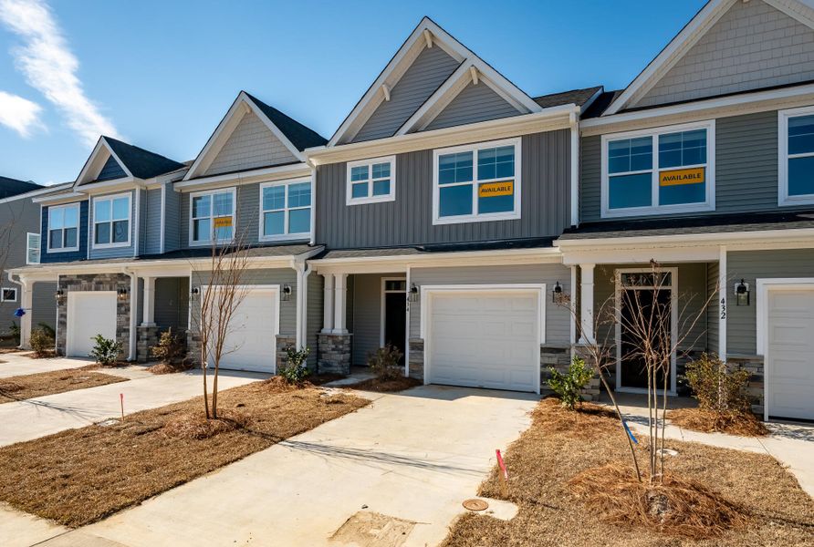 Front exterior of a new home in The Landings at Montague, Goose Creek, SC, highlighting curb appeal (Image 25).