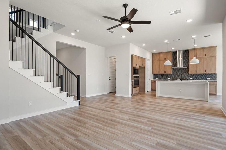 Spacious, unfurnished interior of a new home in Lariat, Liberty Hill (Image 25). Spacious, unfurnished interior of a new home in Lariat, Liberty Hill (Image 25).