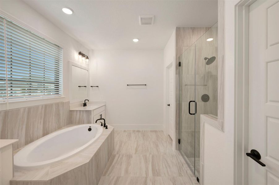 Furnished interior view inside a new home in Lone Star Landing, Montgomery (Image 12).