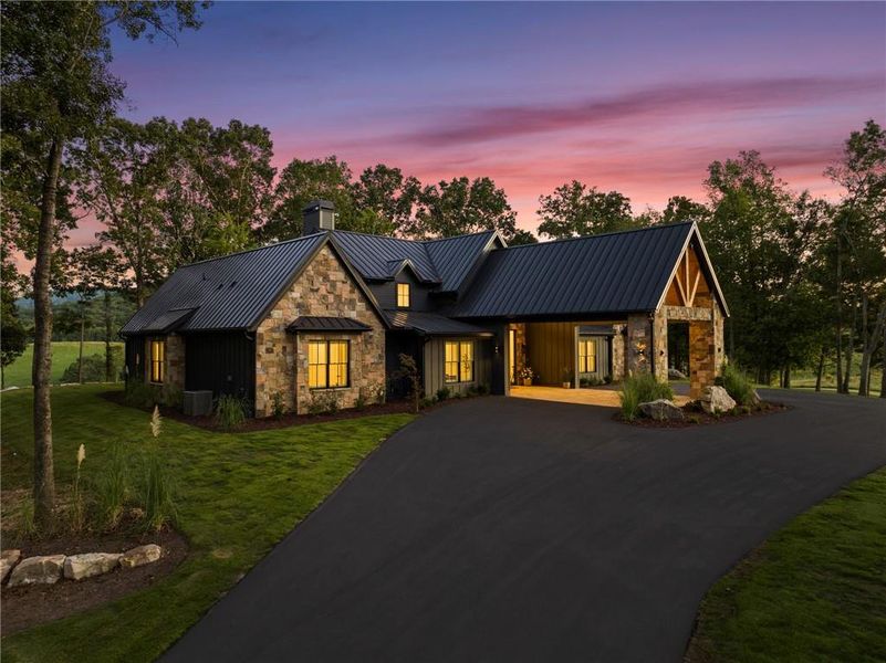 Front exterior of a new home in , Talking Rock, GA, highlighting curb appeal (Image 23).