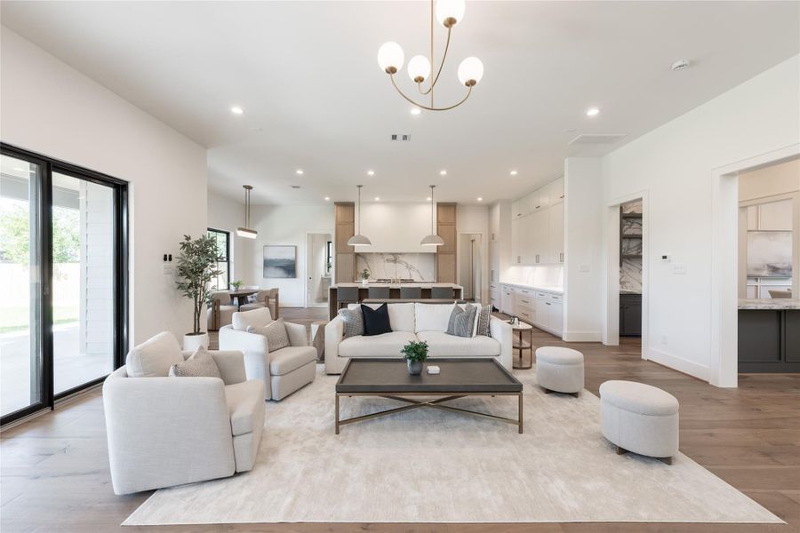 Furnished interior view inside a new home in , Houston (Image 18).