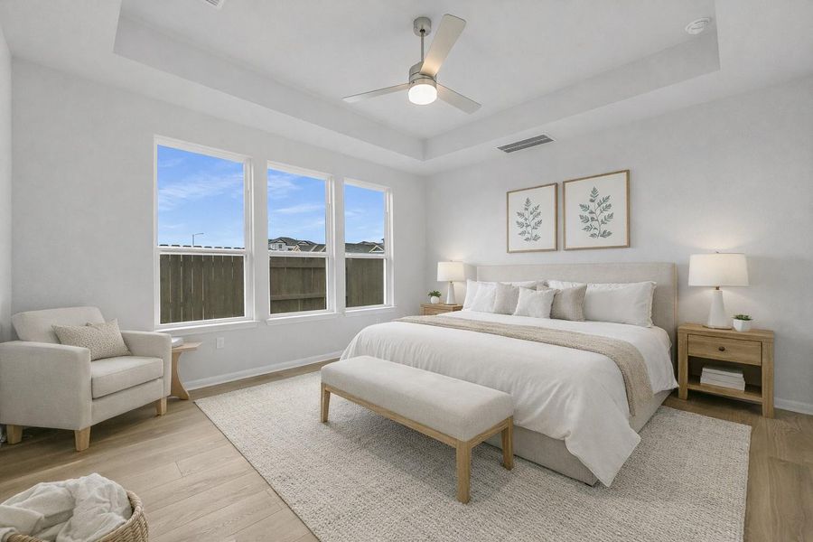 *Virtually Staged Primary Bed*