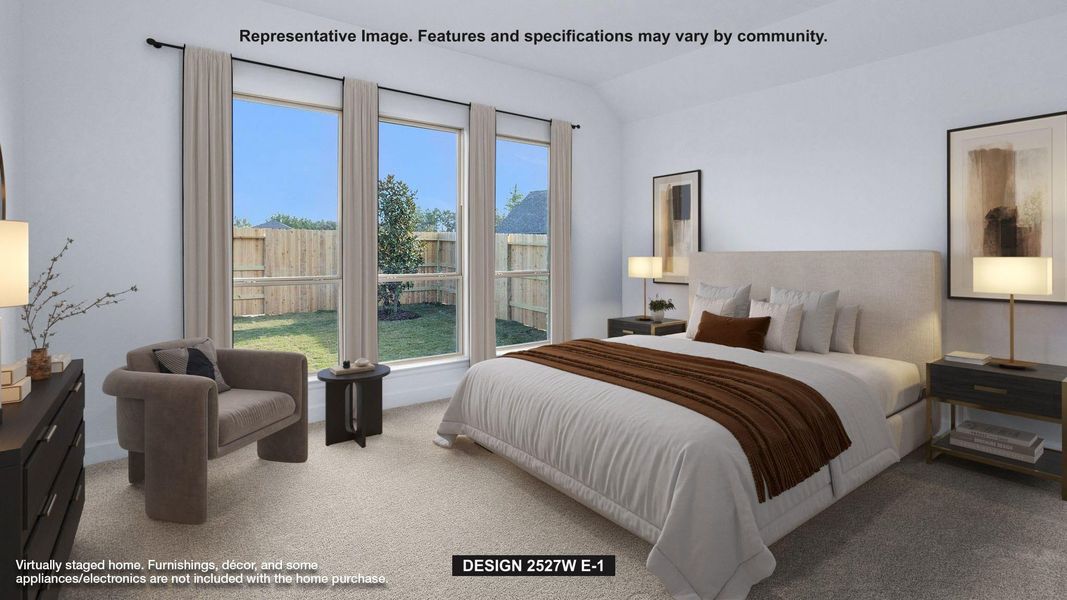 Furnished interior view inside a new home in The Colony, Bastrop (Image 3).