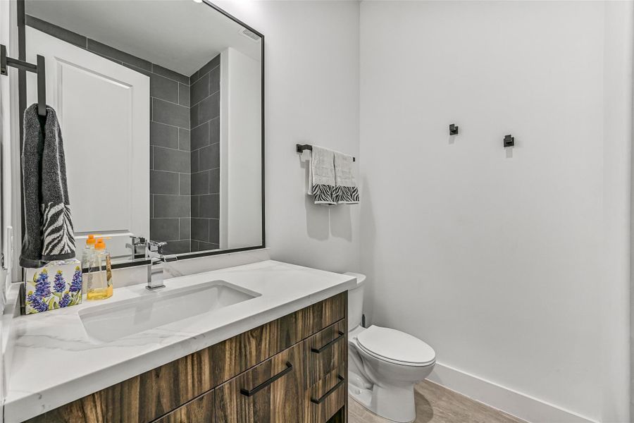 Furnished interior view inside a new home in , Manvel (Image 32).