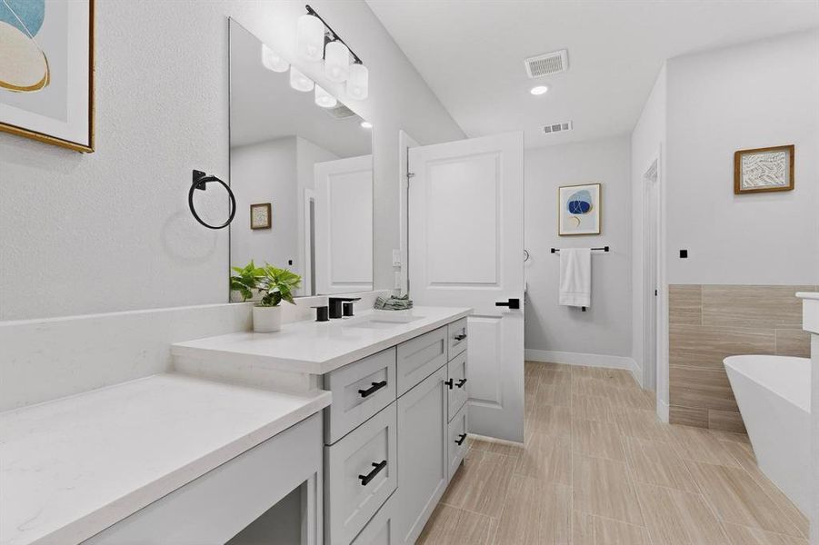 Furnished interior view inside a new home in , Rowlett (Image 9).