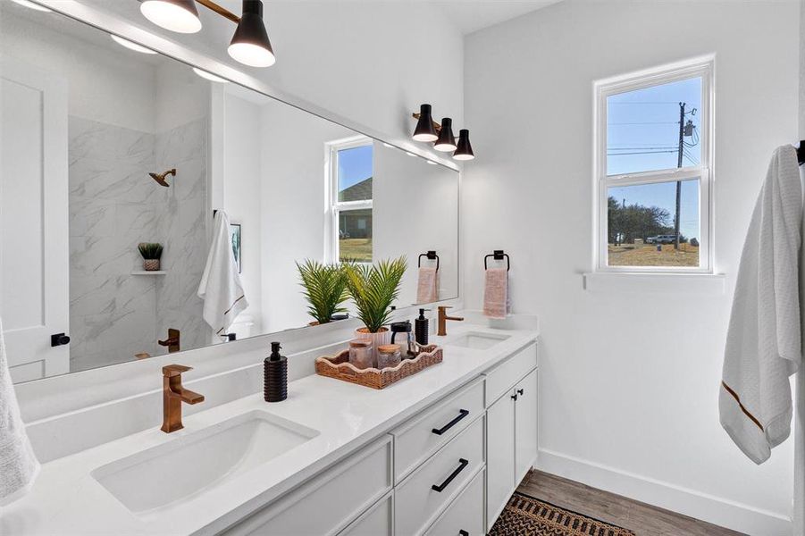 Furnished interior view inside a new home in , Granbury (Image 8).