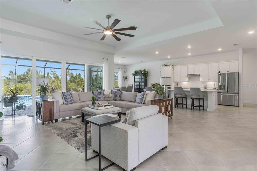 Furnished interior view inside a new home in , Port Charlotte (Image 5). Furnished interior view inside a new home in , Port Charlotte (Image 5).