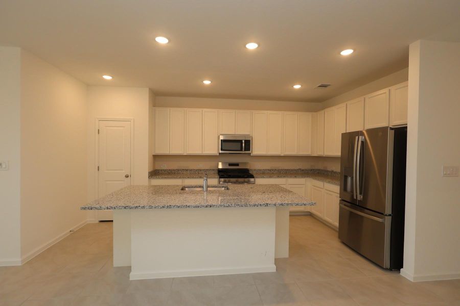 Gourmet island kitchen