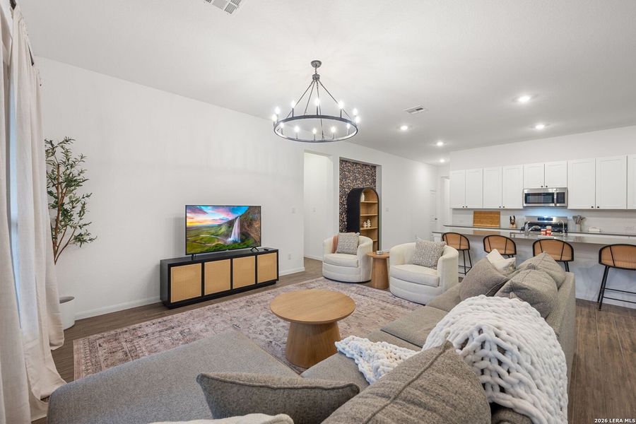 Furnished interior view inside a new home in , Bulverde (Image 16). Furnished interior view inside a new home in , Bulverde (Image 16).