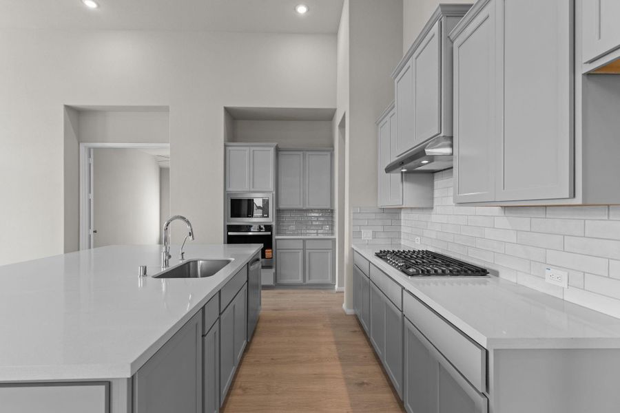 Furnished interior view inside a new home in Pomona, Manvel (Image 5).