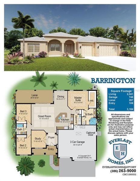 2D floor plan layout of this home in , Palm Coast, FL (Image 5).
