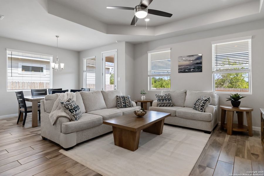 Furnished interior view inside a new home in Hannah Heights, Seguin (Image 12).