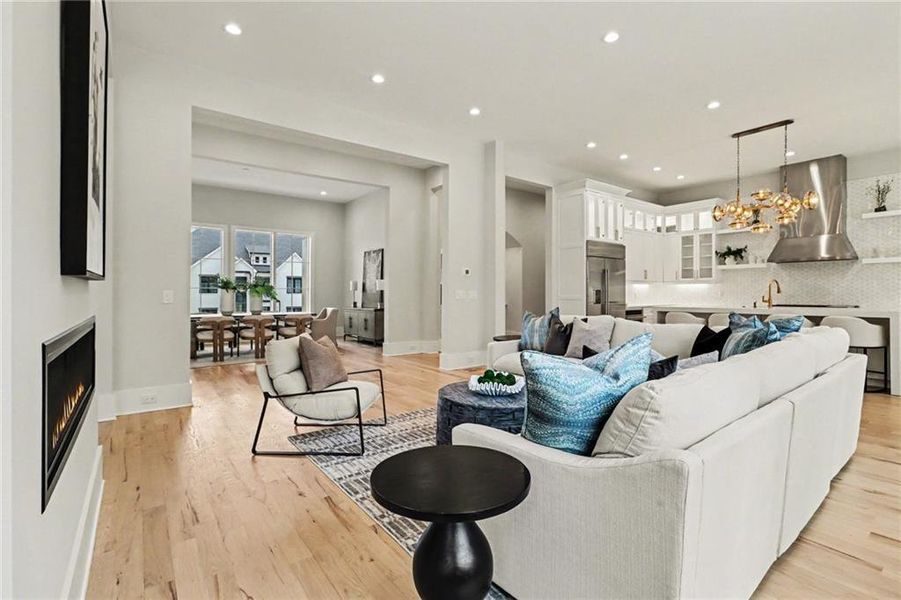 Furnished interior view inside a new home in , Alpharetta (Image 45).