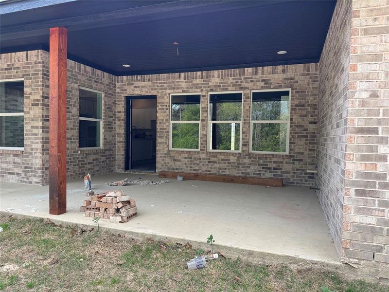 Exterior details and patio area of a home in , Mineola (Image 3). Exterior details and patio area of a home in , Mineola (Image 3).