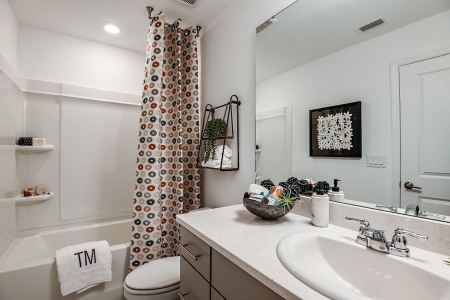 Furnished interior view inside a new home in The Townhomes at Azario Lakewood Ranch, Bradenton (Image 12).