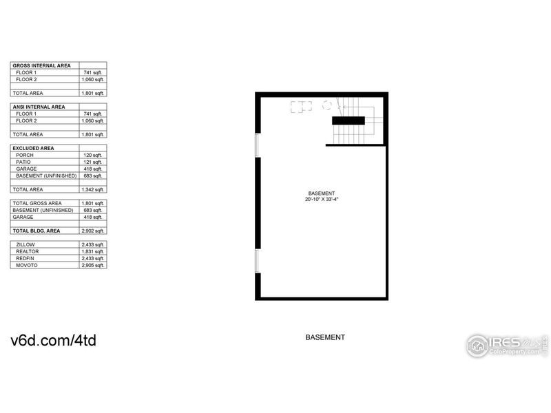 2D floor plan layout of this home in , Commerce City, CO (Image 5).